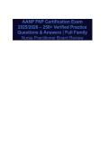 AANP FNP Certification Exam 2025-2026 &ndash; 250&plus; Verified Practice Questions & Answers  Full Family Nurse Practitioner Board Review