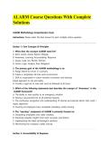 ALARM Course Questions With Complete Solutions&NewLine;