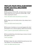 PRIVATE PILOT FINAL B QUESTION&NewLine;BANK 2026 FULL SOLUTIONS&NewLine;GRADED A&plus;