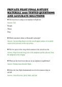 PRIVATE PILOT FINAL B STUDY&NewLine;MATERIAL 2026 TESTED QUESTIONS&NewLine;AND ACCURATE SOLUTIONS