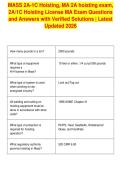 MASS 2A-1C Hoisting&comma; MA 2A hoisting exam&comma;&NewLine;2A&sol;1C Hoisting License MA Exam Questions&NewLine;and Answers with Verified Solutions &vert; Latest&NewLine;Updated 2026