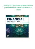 SOLUTION MANUAL Financial Accounting&comma;13th Edition &NewLine;by William Thomas and Wendy M&period;Tietz Chapters 1 - 12&comma; &NewLine;Complete