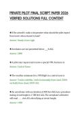 PRIVATE PILOT FINAL SCRIPT PAPER 2026&NewLine;VERIFIED SOLUTIONS FULL CONTENT&NewLine;