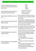 ZDTA Exam Test Questions with Answers Graded A&plus;