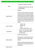 VA DEQ ESC Inspector Exam Test Questions and Answers Graded A&plus;