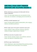 GERI FINAL EXAM SCRIPT PREMIUM&NewLine;QUESTIONS AND SOLUTIONS GRADED A&plus;