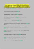 Atc Systems Exam UPDATED ACTUAL &NewLine;QUESTIONS AND CORRECT ANSWERS