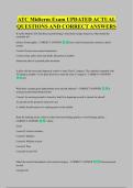 ATC Midterm Exam UPDATED ACTUAL &NewLine;QUESTIONS AND CORRECT ANSWERS