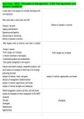 Test Prep - WGU - Principles of Management - C483 Test Questions and&NewLine;Answers Graded A&plus;