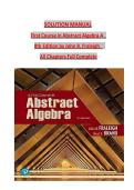 SOLUTION MANUAL &NewLine;First Course in Abstract Algebra A    &NewLine;8th Edition by John B&period; Fraleigh    &NewLine;All Chapters Full Complete