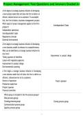 Project Management Test Questions and Answers Graded A&plus;