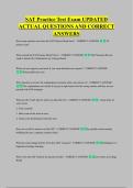 SAT Practice Test Exam UPDATED &NewLine;ACTUAL QUESTIONS AND CORRECT &NewLine;ANSWERS