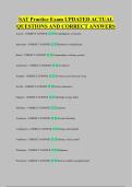 SAT Practice Exam UPDATED ACTUAL &NewLine;QUESTIONS AND CORRECT ANSWERS