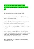 AT&T ACTUAL EXAM SCRIPT 2026 &NewLine;QUESTIONS AND SOLUTIONS GRADED &NewLine;A&plus;&period; 