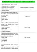 NCCHC CCHP Exam Test Questions and Answers Graded A&plus;