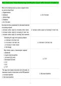 NCC Electronic Fetal Monitoring Certification Exam with Answers Graded A&plus;