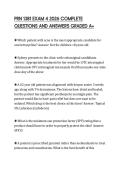 PRN 1381 EXAM 4 2026 COMPLETE&NewLine;QUESTIONS AND ANSWERS GRADED A&plus;