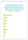 HESI ENTRANCE EXAM WITH ACTUAL &NewLine;CORRECT QUESTIONS AND VERIFIED &NewLine;DETAILED ANSWERS&vert; CURRENTLY TESTING &NewLine;VERSION &vert; ALREADY GRADED A&plus;&vert;EXPERT &NewLine;VERIFIED FOR GUARANTEED PASS 2026 &NewLine;&lpar;WEST COAST UNIVERSITY&rpar;