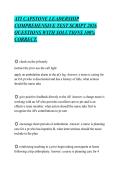 ATI CAPSTONE LEADERSHIP &NewLine;COMPREHENSIVE TEST SCRIPT 2026 &NewLine;QUESTIONS WITH SOLUTIONS 100&percnt; &NewLine;CORRECT&period; 