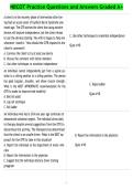 NBCOT Practice Questions and Answers Graded A&plus;