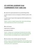 ATI CAPSTONE LEADERSHIP EXAM &NewLine;COMPREHENSIVE STUDY GUIDE 2026