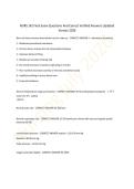 NURS 142 Final Exam Questions And Correct Verified Answers Updated &NewLine;Version 2026