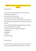 NBHWC Practice Test Questions and Correct&NewLine;answers