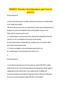 BUNDLE OF NBHWC EXAMS ALL WITH  QUESTIONS AND 100&percnt; CORRECT ANSWERS