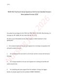 NURS 425 Final Exam Actual Questions And Correct Detailed Answers New Updated Version 2026