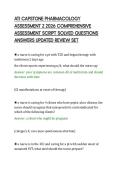 ATI CAPSTONE PHARMACOLOGY &NewLine;ASSESSMENT 2 2026 COMPREHENSIVE &NewLine;ASSESSMENT SCRIPT SOLVED QUESTIONS &NewLine;ANSWERS UPDATED REVIEW SET 