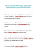 EMT FISDAP Trauma Exam Newest 2026 Questions &NewLine;and Correct Detailed Answers Already Graded A&plus; 