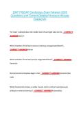 EMT FISDAP Cardiology Exam Newest 2026 &NewLine;Questions and Correct Detailed Answers Already &NewLine;Graded A&plus; 
