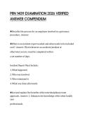PRN 1409 EXAMINATION 2026 VERIFIED&NewLine;ANSWER COMPENDIUM
