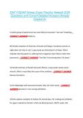 EMT FISDAP Airway Exam Practice Newest 2026 &NewLine;Questions and Correct Detailed Answers Already &NewLine;Graded A&plus;