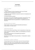 Samenvatting - Psychologie