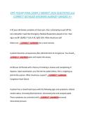 EMT FISDAP FINAL EXAM 2 NEWEST 2026 QUESTIONS and &NewLine;CORRECT DETAILED ANSWERS ALREADY GRADED A&plus; 