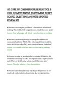 ATI CARE OF CHILDREN ONLINE PRACTICE B &NewLine;2026 COMPREHENSIVE ASSESSMENT SCRIPT &NewLine;SOLVED QUESTIONS ANSWERS UPDATED &NewLine;REVIEW SET