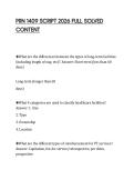 PRN 1409 SCRIPT 2026 FULL SOLVED&NewLine;CONTENT
