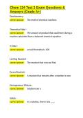 Chem 134 Test 2 Exam Questions & Answers &lpar;Grade A&plus;&rpar;&period;docx&NewLine;&NewLine;