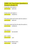 CHEM 134 Final Exam Questions & Answers &lpar;Grade A&plus;&rpar;&period;docx&NewLine;&NewLine;