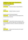 CHEM134 Final Exam Questions & Answers &lpar;Grade A&plus;&rpar;&period;docx&NewLine;&NewLine;