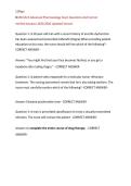 NURS 6521 Advanced Pharmacology Exam Questions And Correct Verified Answers 2025&sol;2026 Updated Version