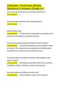 Chemistry Final Exam Review Questions & Answers &lpar;Grade A&plus;&rpar;&period;docx&NewLine;&NewLine;