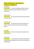 Chem 134 Exam 2 Questions & Answers &lpar;Grade A&plus;&rpar;&period;docx&NewLine;&NewLine;