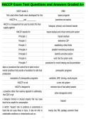 HACCP Exam Test Questions and Answers Graded A&plus;