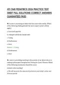 ATI CMS PEDIATRICS 2026 PRACTICE TEST &NewLine;SHEET FULL SOLUTIONS CORRECT ANSWERS &NewLine;GUARANTEED PASS