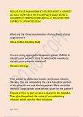 RELIAS CASE MANAGEMENT ASSESSMENT A NEWEST &NewLine;ACTUAL COMPLETE WITH COMPLETE QUESTIONS & &NewLine;ANSWERS&sol;&sol; VERIFIED&sol;&sol;GRADED A&plus;&sol;&sol; &lpar;SOLVED&rpar; 100&percnt; &NewLine;CORRECT &lpar; UPDATED 2026