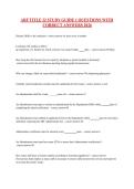 Adult Residential Facility &lpar;ARF&rpar; Title 22 Study Guide 1 Questions with Correct Answers 2026 &vert; California Licensing Exam Preparation & Review