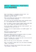 HRCCC - MODULE 01 - POSTTEST 1 &lbrack; CAC REQUIRED 