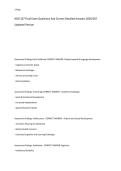 NUR 327 Final Exam Questions And Correct Detailed Answers 2026&sol;207 &NewLine;Updated Version